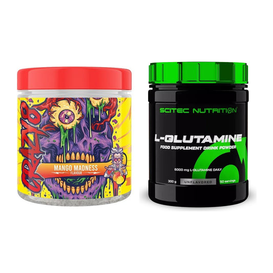 Trainings-Set: Swedish Supplements Crazy 8 + Scitec L-Glutamin – alle enthaltenen Artikel