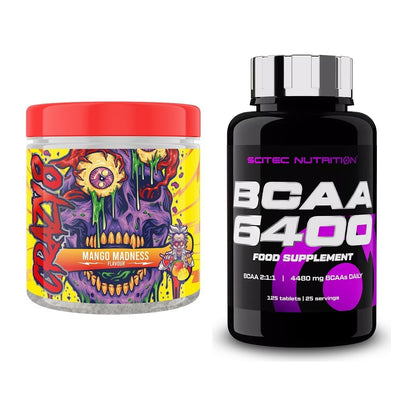 Trainings-Set: Swedish Supplements Crazy 8 + Scitec BCAA 6400 – alle enthaltenen Artikel