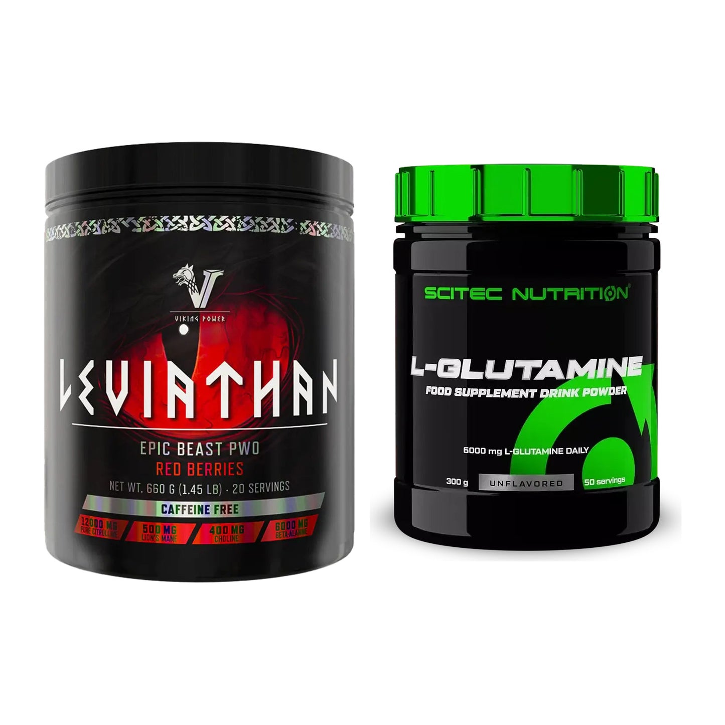 Trainings-Set: Viking Power Leviathan Hardcore + Scitec L-Glutamin – alle enthaltenen Artikel