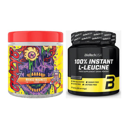 Trainings-Set: Swedish Supplements Crazy + BioTech 100% Instant – alle enthaltenen Artikel