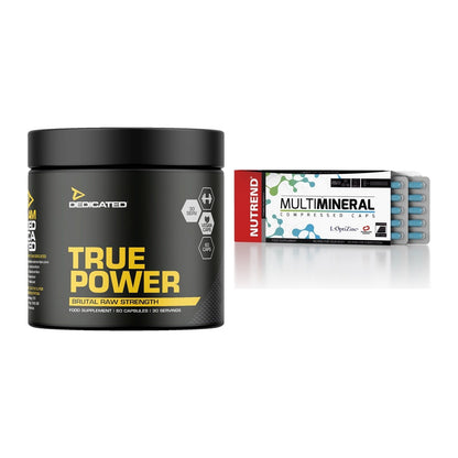 Trainings-Set: Dedicated True Power + Nutrend Multimineral Compressed – alle enthaltenen Artikel