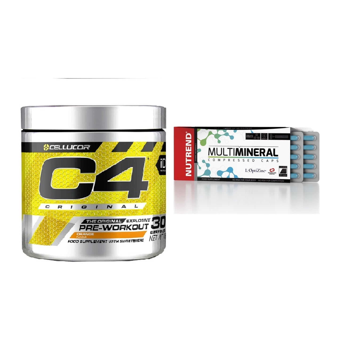 Trainings-Set: Cellucor C4 Original + Nutrend Multimineral – alle enthaltenen Artikel