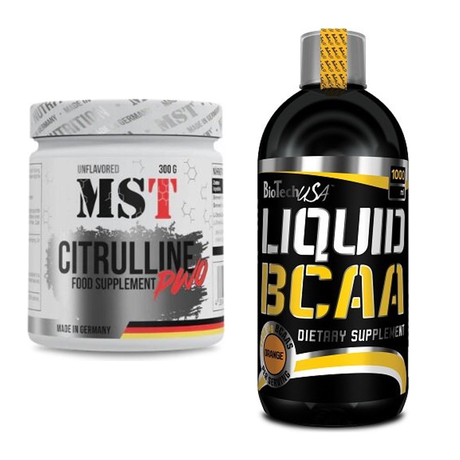 Trainings-Set: MST Citrulline Malat 300g + BioTech Liquid BCAA – alle enthaltenen Artikel
