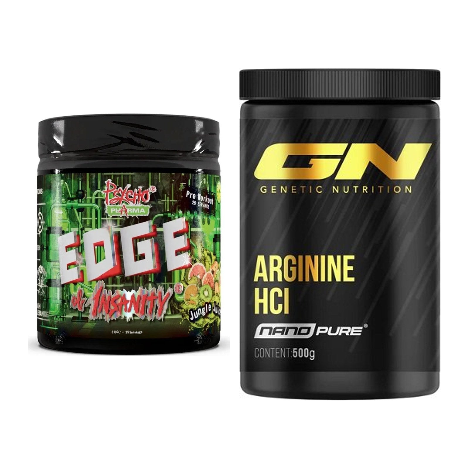 Trainings-Set: Psycho Pharma Edge + GN Arginine HCL Nano Pure – alle enthaltenen Artikel