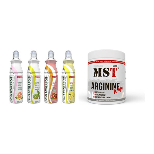 Trainings-Set: Nutrend Activity L-Carnitine Drink + MST Arginine RAW – alle enthaltenen Artikel