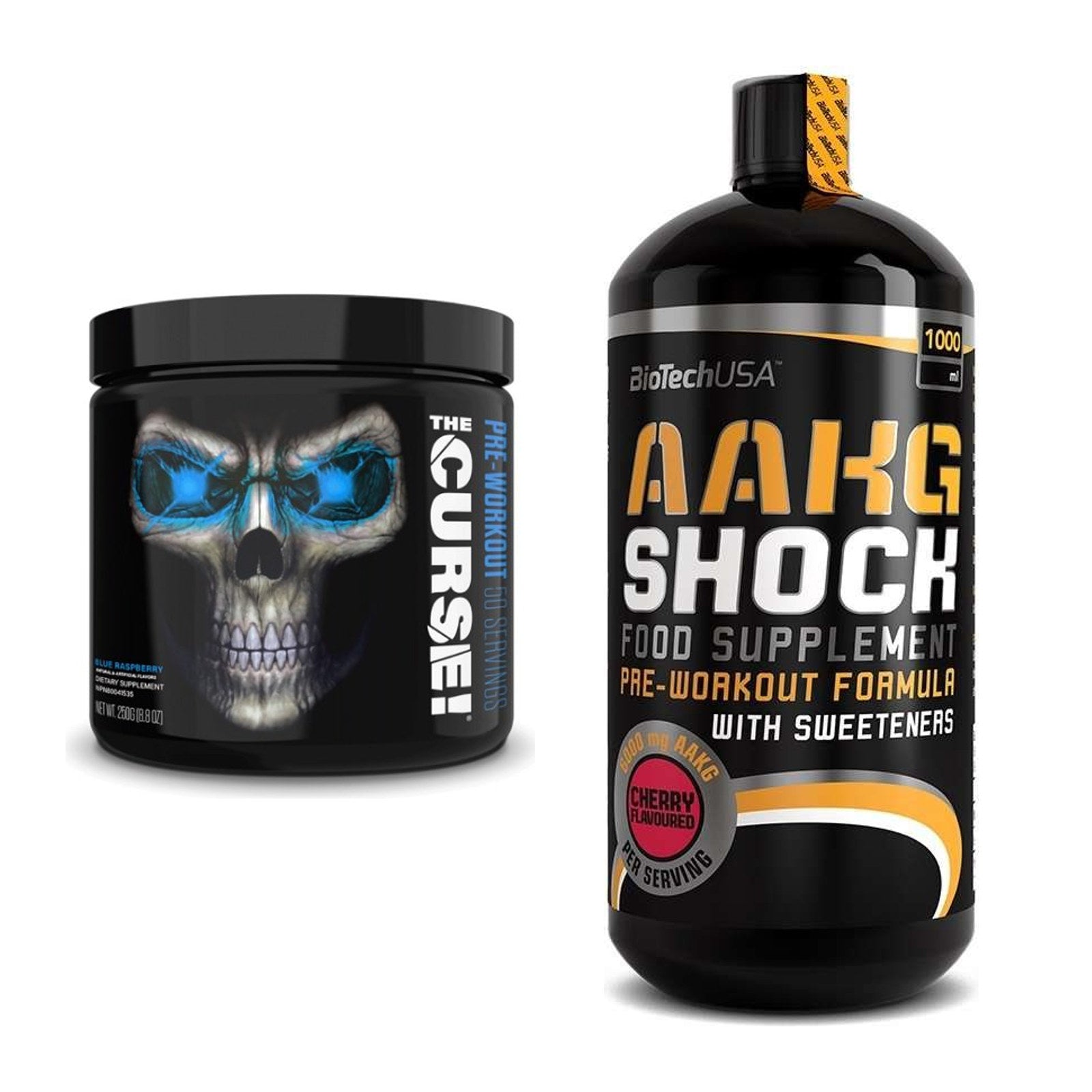 Trainings-Set: JNX Sports The Curse! + BioTech AAKG Shock Extreme – alle enthaltenen Artikel