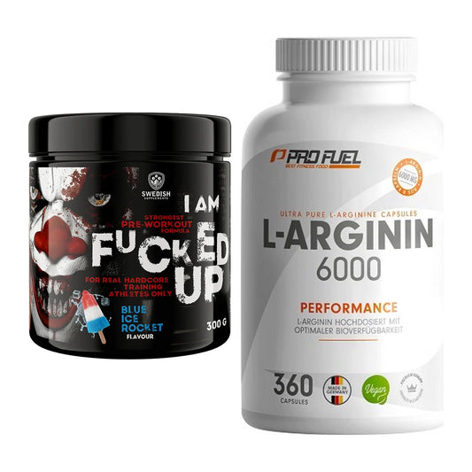 Trainings-Set: Swedish Supplements Fucked Up + ProFuel L-Arginin 6000 – alle enthaltenen Artikel