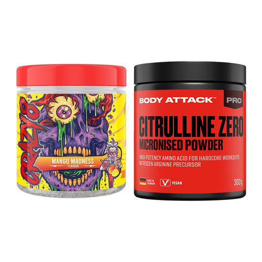 Trainings-Set: Swedish Supplements Crazy + Body Attack 100 % – alle enthaltenen Artikel
