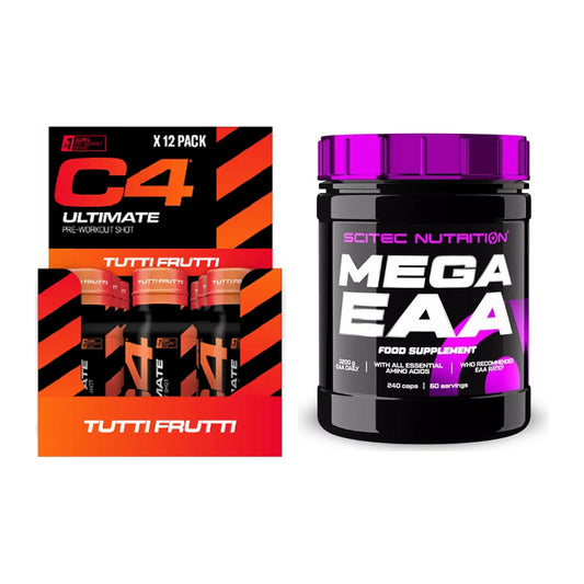 Trainings-Set: Cellucor C4 Ultimate Pre-Workout + Scitec Mega EAA – alle enthaltenen Artikel