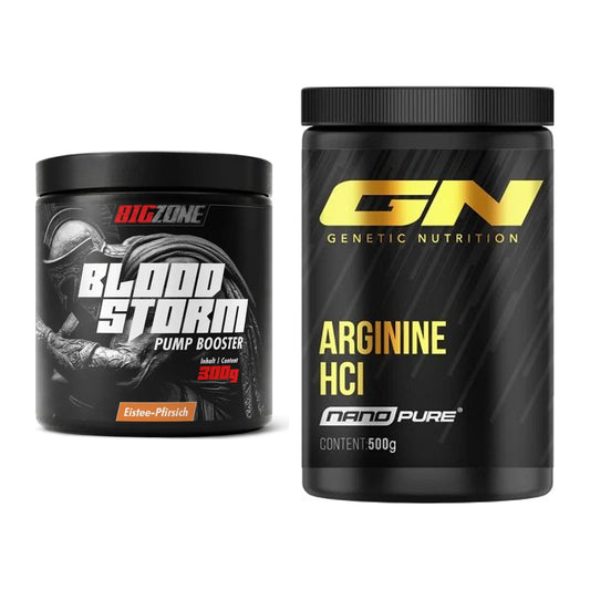 Trainings-Set: Big Zone Bloodstorm 2.0 + GN Arginine HCL Nano Pure – alle enthaltenen Artikel