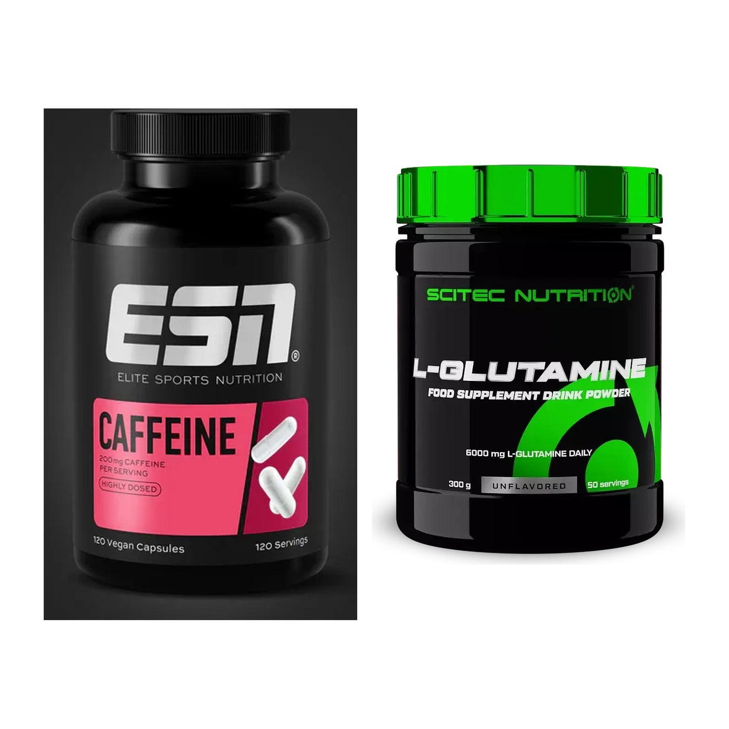 Trainings-Set: ESN Caffeine Caps + Scitec L-Glutamin – alle enthaltenen Artikel