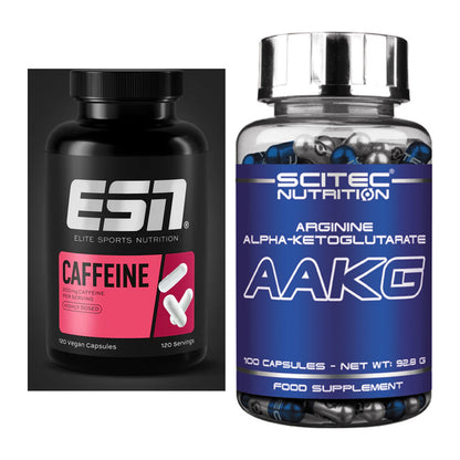 Trainings-Set: ESN Caffeine Caps + Scitec AAKG – alle enthaltenen Artikel