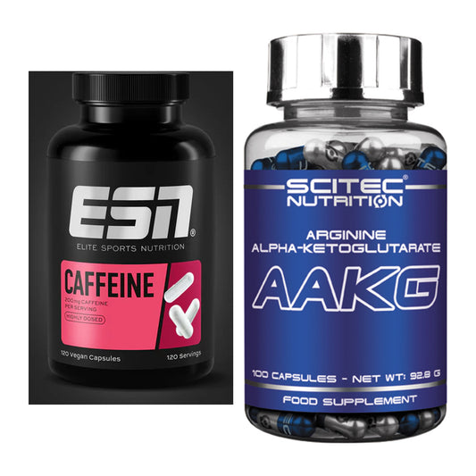 Trainings-Set: ESN Caffeine Caps + Scitec AAKG – alle enthaltenen Artikel