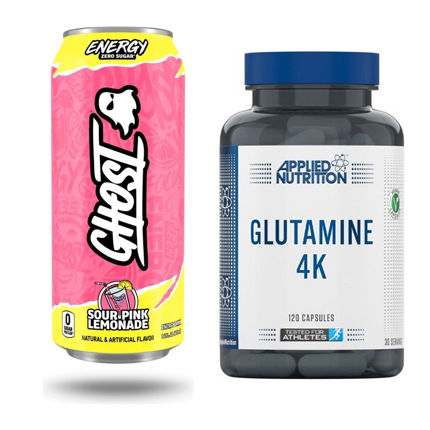 Trainings-Set: Ghost Energy + Applied Nutrition Glutamine 4K – alle enthaltenen Artikel