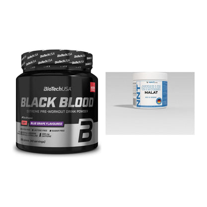 Trainings-Set: BioTech Black Blood CAF+ 300g (80 + NNT Citrullin – alle enthaltenen Artikel