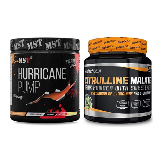 Trainings-Set: MST Hurricane Pump + BioTech Citrulline Malate – alle enthaltenen Artikel
