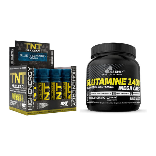Trainings-Set: NXT Nutrition TNT Nuclear + Olimp L-Glutamine Mega – alle enthaltenen Artikel