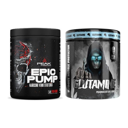 Trainings-Set: Peak EPIC Pump 500g (Fresh + Skull Labs Glutamine – alle enthaltenen Artikel