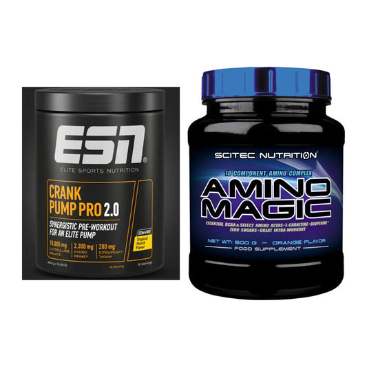 Trainings-Set: ESN Crank Pump Pro 2.0 + Scitec Amino Magic – alle enthaltenen Artikel