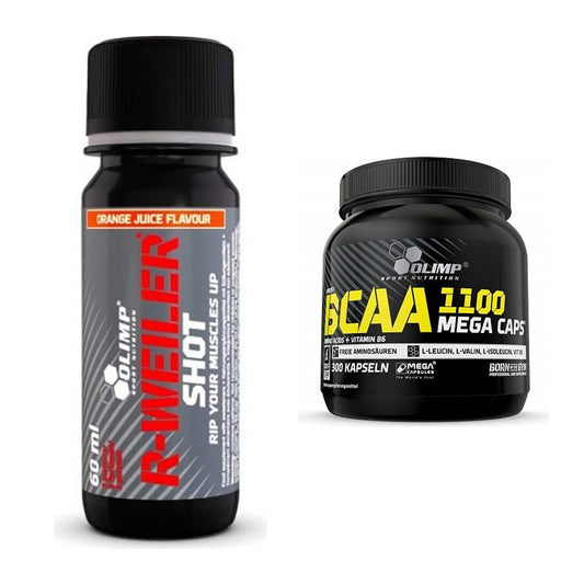 Training set: Olimp R-Weiler Shot + Olimp BCAA Mega Caps - all items included