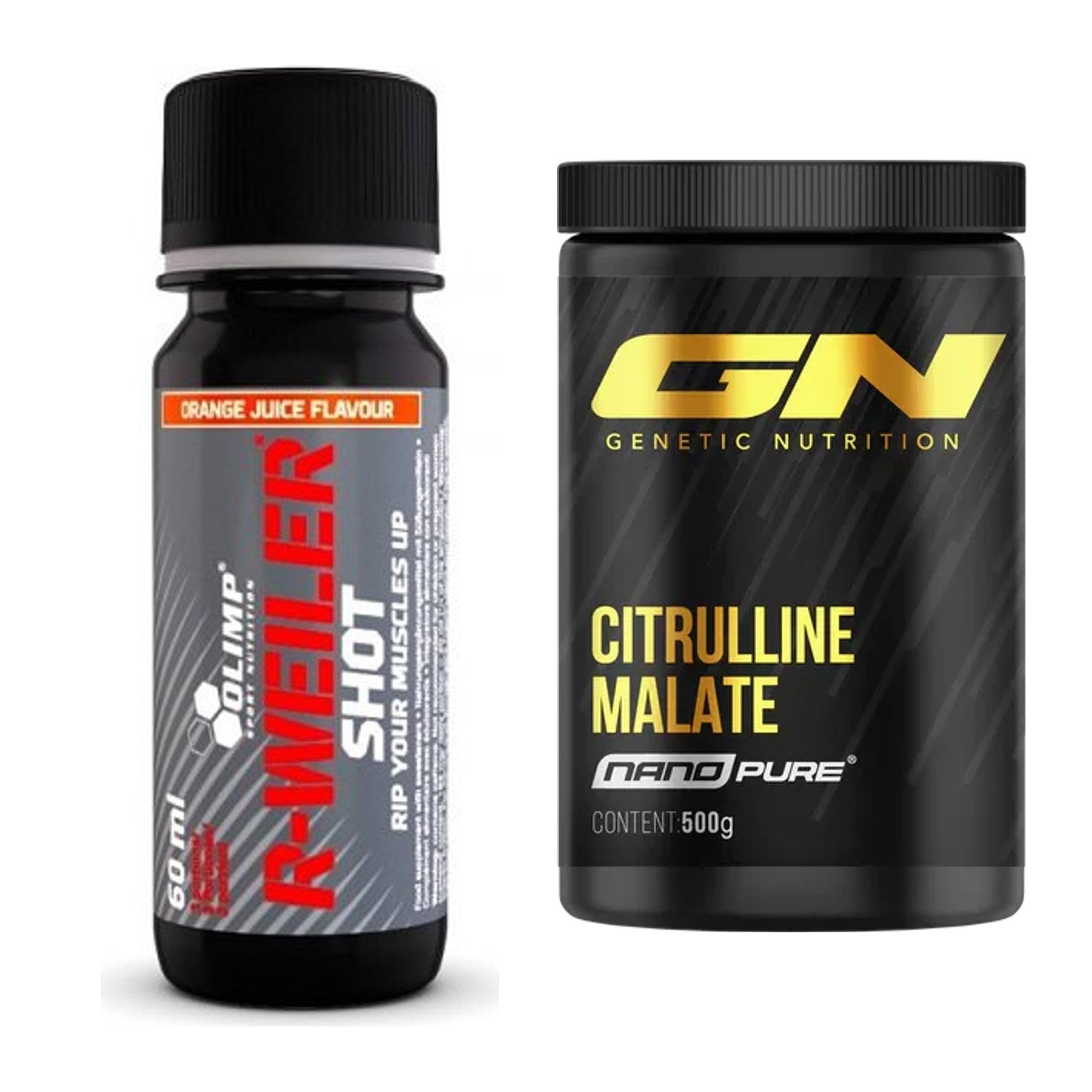 Trainings-Set: Olimp R-Weiler Shot + GN Citrulline Malate – alle enthaltenen Artikel