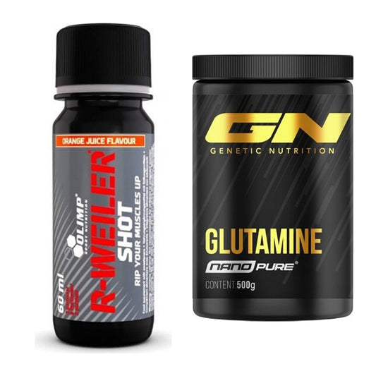 Trainings-Set: Olimp R-Weiler Shot + GN Nano Pure Glutamine – alle enthaltenen Artikel