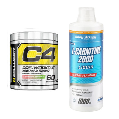 Trainings-Set: Cellucor C4 Original 60 + Body Attack L-Carnitine – alle enthaltenen Artikel