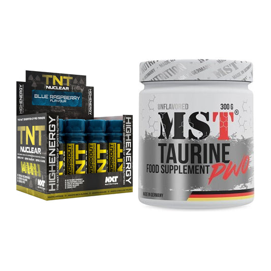 Trainings-Set: NXT Nutrition TNT Nuclear Shots + MST Taurine – alle enthaltenen Artikel