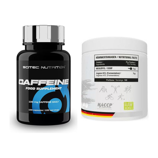 Trainings-Set: Scitec Caffeine + MST Arginine HCL – alle enthaltenen Artikel