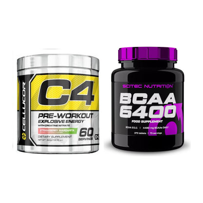 Trainings-Set: Cellucor C4 Original 60 Serv. + Scitec BCAA 6400 – alle enthaltenen Artikel