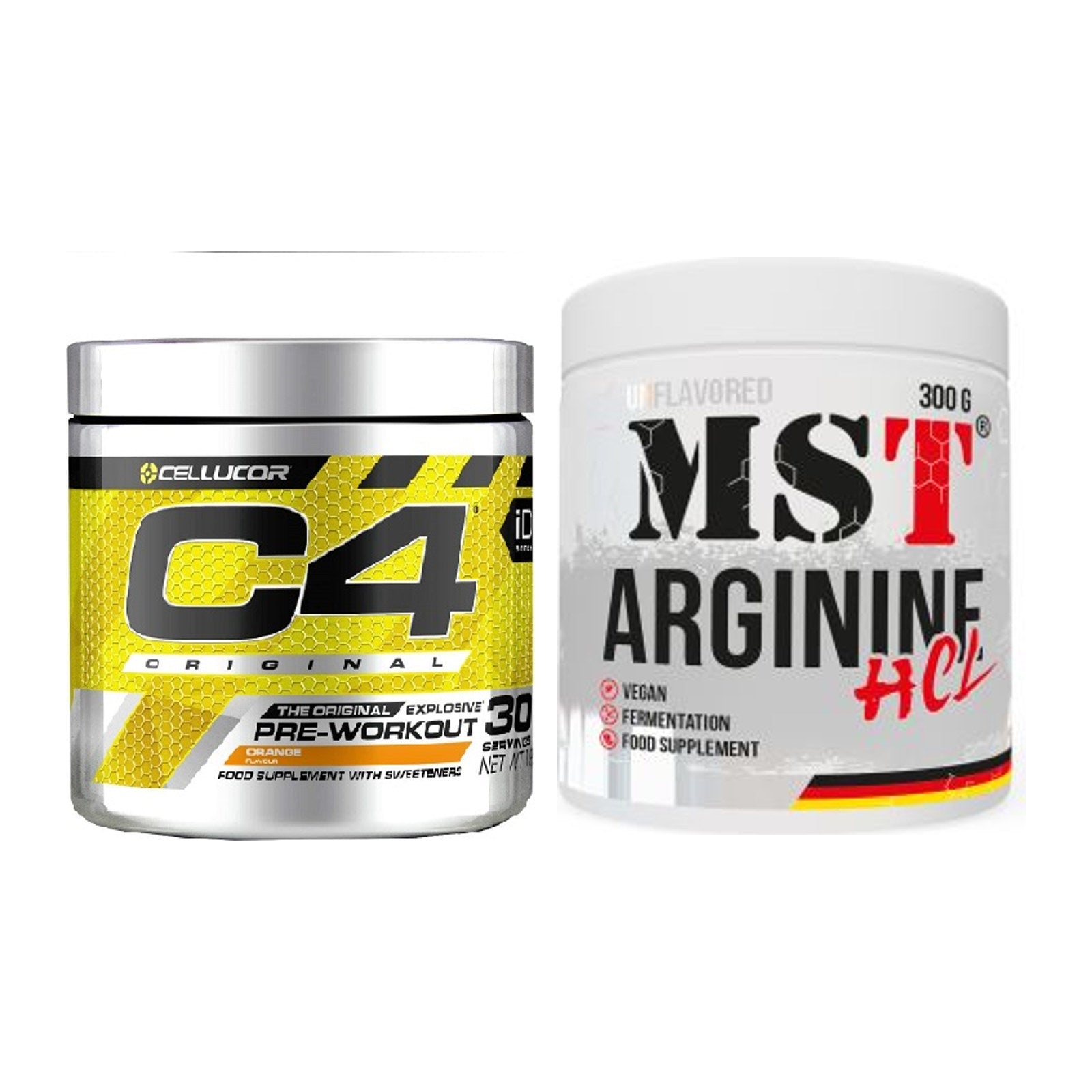 Trainings-Set: Cellucor C4 Original 30Serv. + MST Arginine HCL – alle enthaltenen Artikel