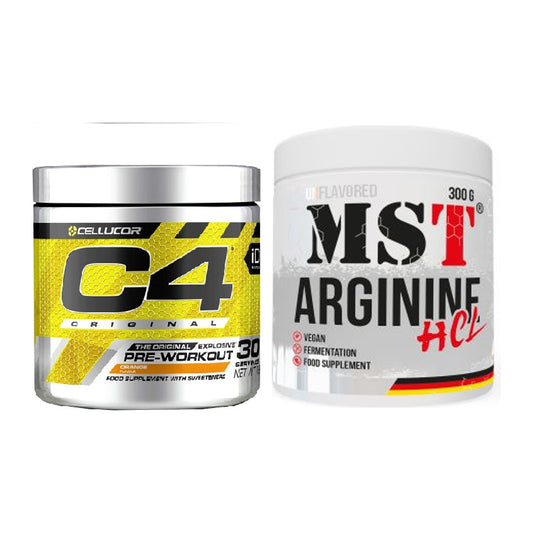 Trainings-Set: Cellucor C4 Original 30Serv. + MST Arginine HCL – alle enthaltenen Artikel