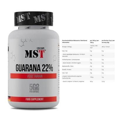 Trainings-Set: MST Guarana 22% + INLEAD L-Arginin HCL – alle enthaltenen Artikel