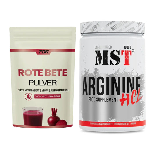 Trainings-Set: FGN Rote Beete Pulver + MST Arginine HCL – alle enthaltenen Artikel