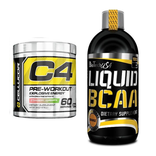 Trainings-Set: Cellucor C4 Original 60 Serv. + BioTech Liquid BCAA – alle enthaltenen Artikel