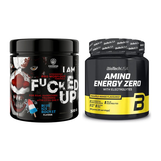 Trainings-Set: Swedish Supplements Fucked + BioTech Amino Energy Zero – alle enthaltenen Artikel