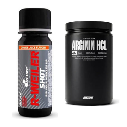 Trainings-Set: Olimp R-Weiler Shot + Big Zone L-Arginin – alle enthaltenen Artikel