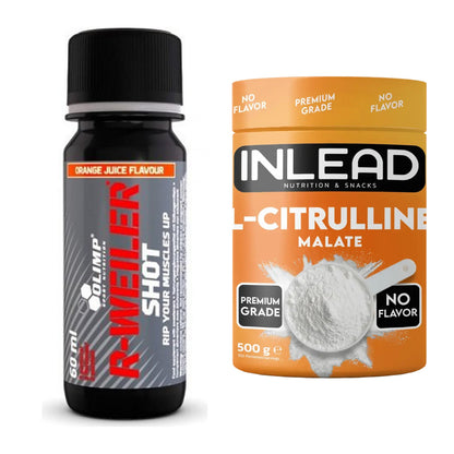 Trainings-Set: Olimp R-Weiler Shot + INLEAD L-Citrullin Malat 2:1 – alle enthaltenen Artikel