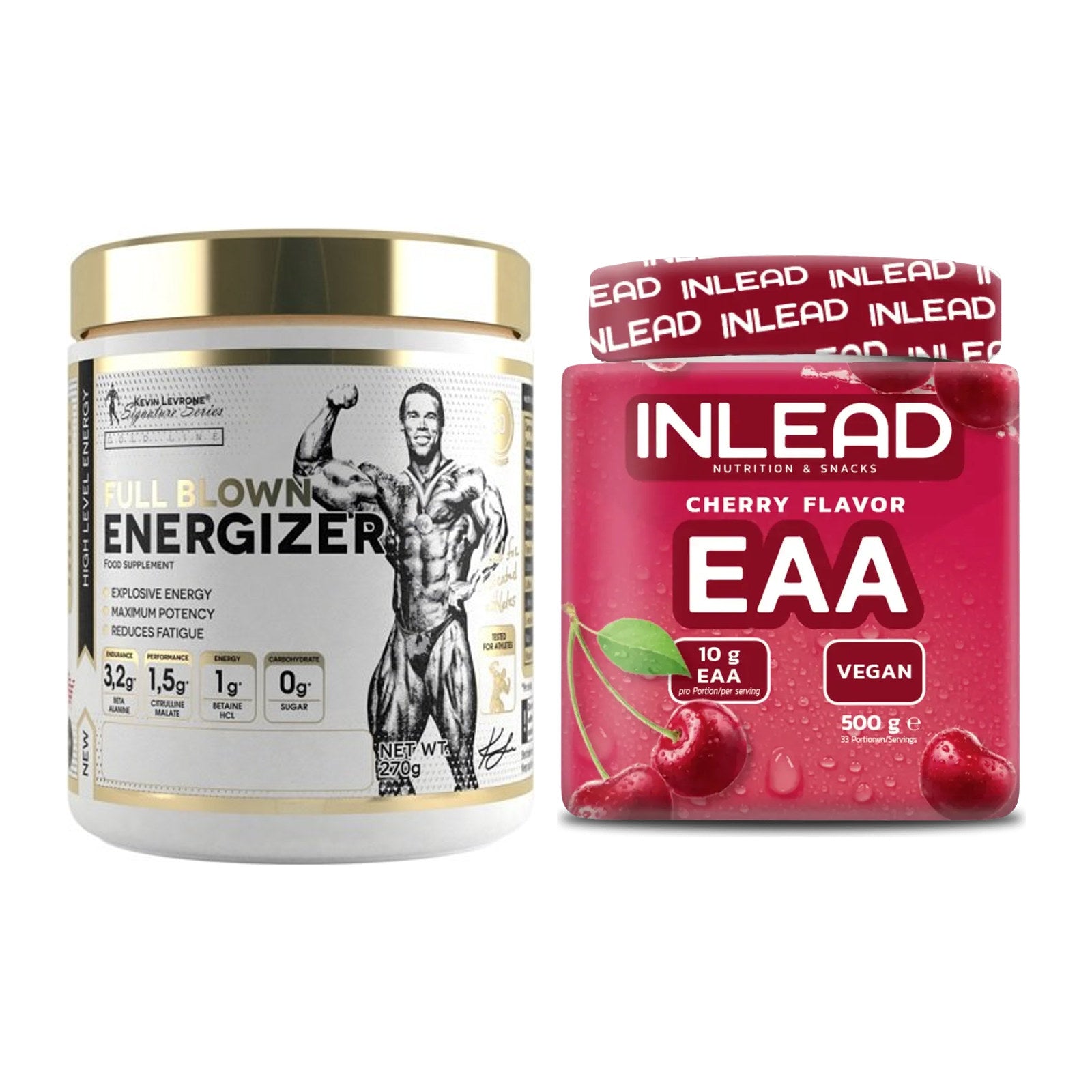 Trainings-Set: Kevin Levrone Full Blown Energizer + INLEAD EAA – alle enthaltenen Artikel