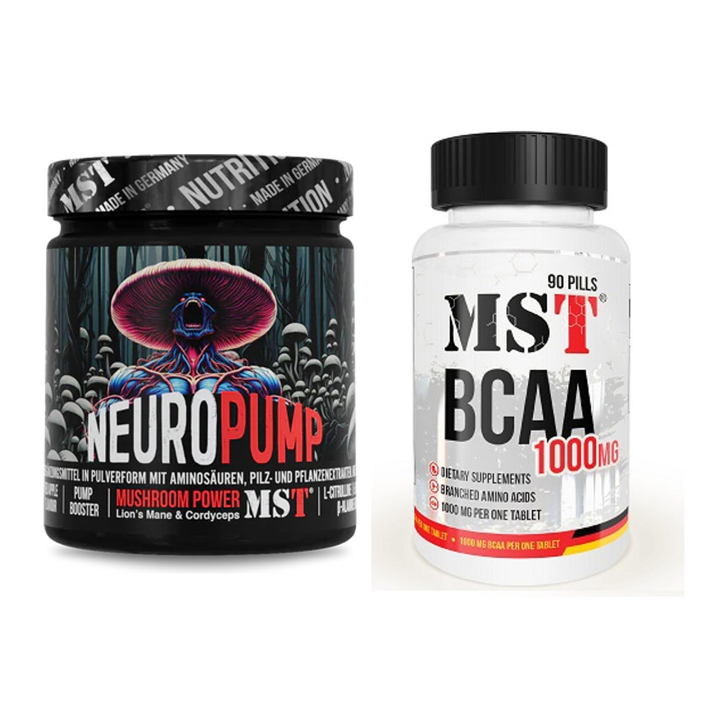 Trainings-Set: MST NeuroPump + MST BCAA 1000 (90 Tabl.) – alle enthaltenen Artikel