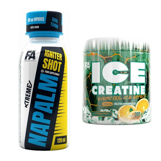 Trainings-Set: FA Nutrition Xtreme Napalm + FA Nutrition ICE Creatine – alle enthaltenen Artikel