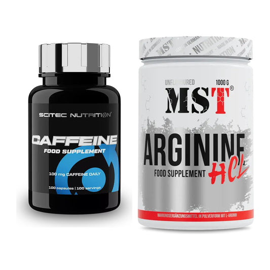 Trainings-Set: Scitec Caffeine + MST Arginine HCL – alle enthaltenen Artikel