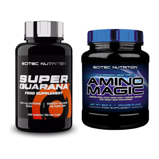 Trainings-Set: Scitec Super Guarana 100 Tabl. + Scitec Amino Magic – alle enthaltenen Artikel