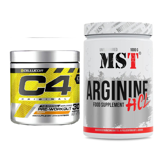 Trainings-Set: Cellucor C4 Original 30Serv. + MST Arginine HCL – alle enthaltenen Artikel