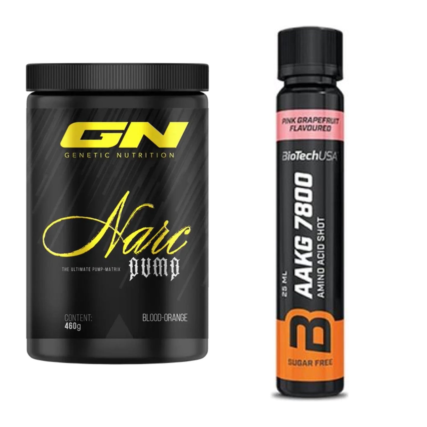 Trainings-Set: GN Narc Pump + BioTech AAKG 7800 – alle enthaltenen Artikel