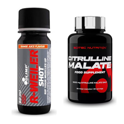 Trainings-Set: Olimp R-Weiler Shot + Scitec Citrulline Malate – alle enthaltenen Artikel