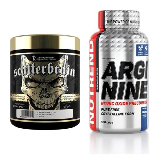 Trainings-Set: Kevin Levrone Scatterbrain + Nutrend Arginine – alle enthaltenen Artikel