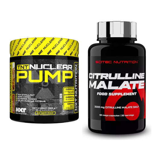 Trainings-Set: NXT Nutrition TNT Nuclear + Scitec Citrulline Malate – alle enthaltenen Artikel