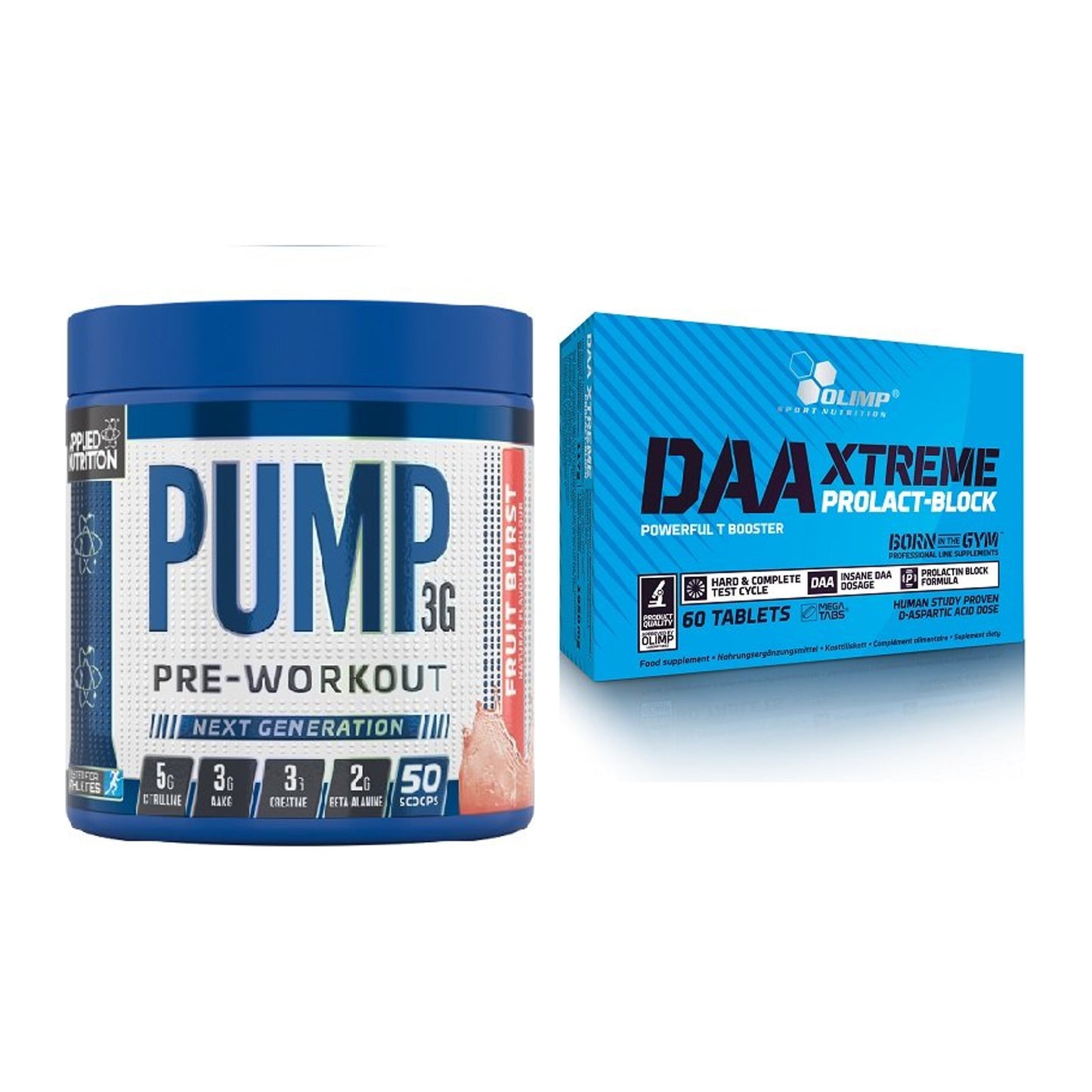 Trainings-Set: Applied Nutrition Pump + Olimp DAA Xtreme – alle enthaltenen Artikel
