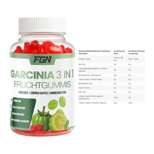 Trainings-Set: FGN Garcinia 60 Fruchtgummies + INLEAD L-Arginin HCL – alle enthaltenen Artikel